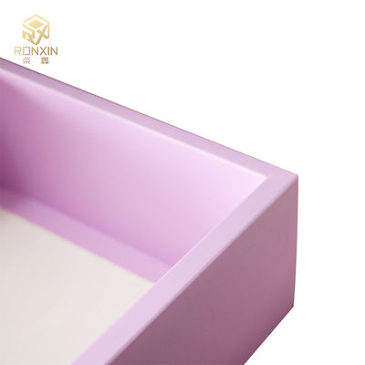 Coated Paper Foldable Gift Boxes With Ribbon Die Cut Art Technology