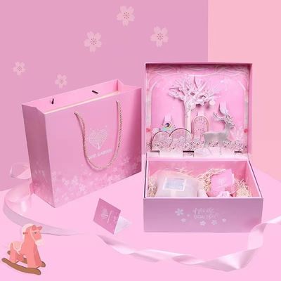 Three Dimensional Paperboard Gift Boxes Inner Decoration for kids